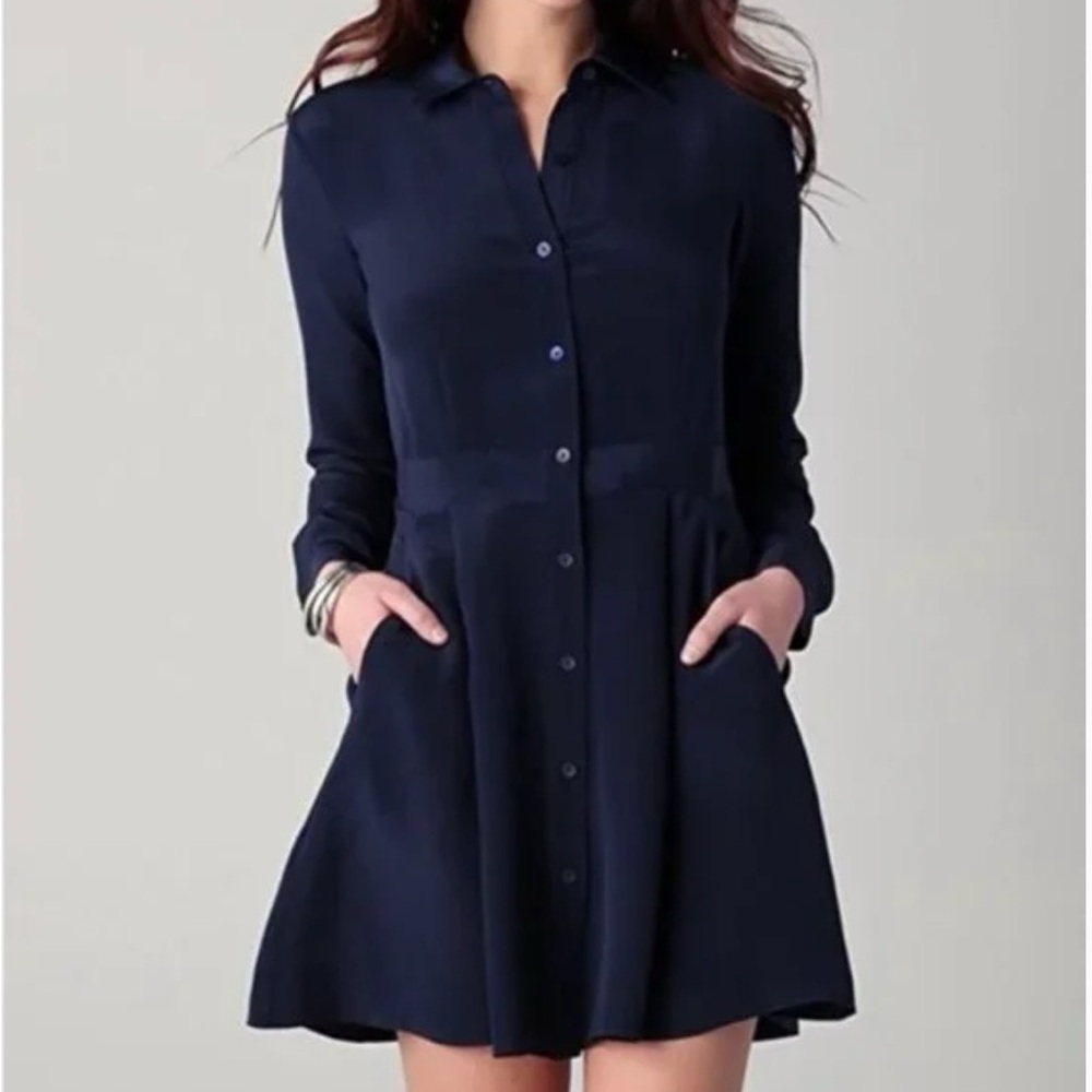 Theory Long Sleeved Shirtdress